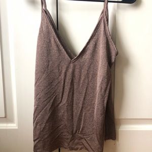 PacSun L.A. Hearts Metallic Shimmer Tank
